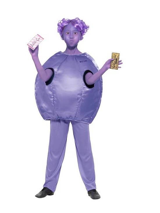 Roald Dahl Day - Children's Roald Dahl Deluxe Violet Beauregarde Costume - £24.99