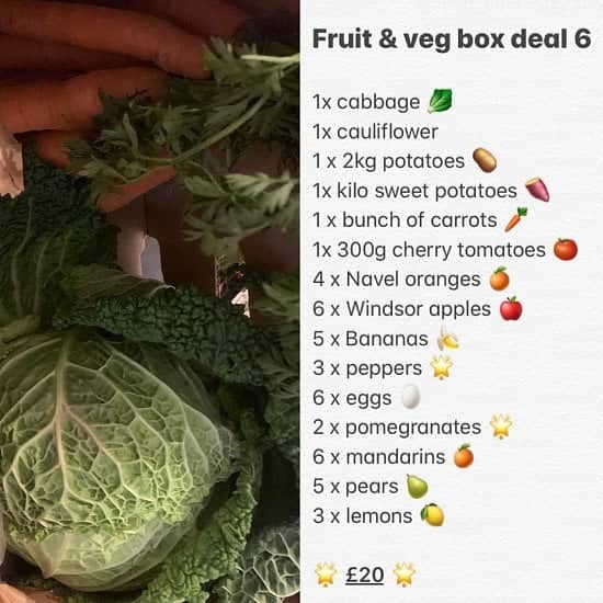 Fruit 🍇 and veg 🥦 boxes