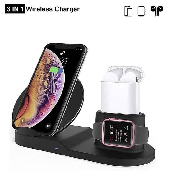 Best Seller || 30% OFF - 3 in 1 Apple Charger Stand