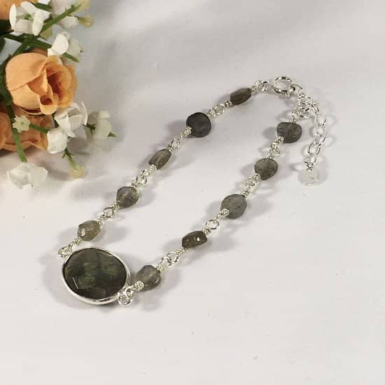 Sterling Silver Labradorite Bracelet