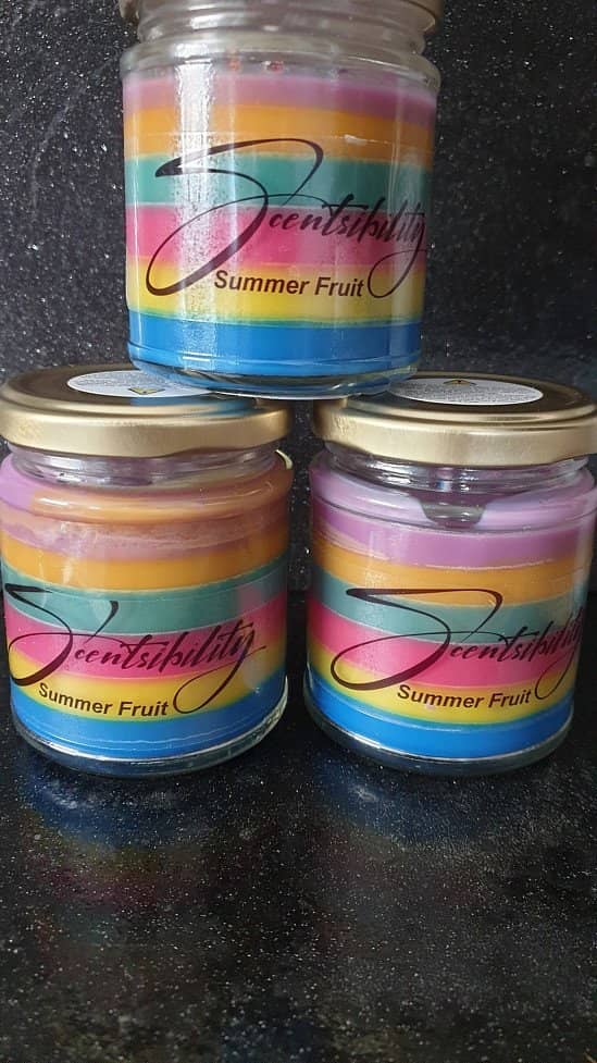 Luxurious  highly scented wax candles