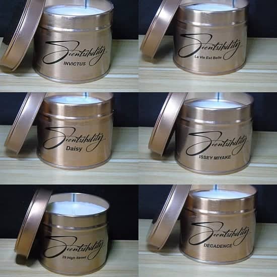 Luxurious  highly scented candles
