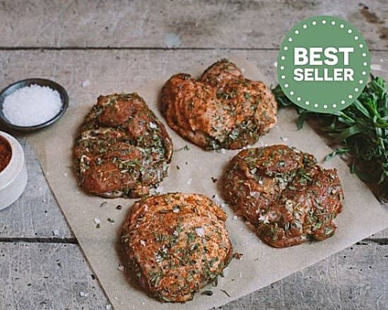 BEST SELLER - Herb & Salted Chicken Thighs, Boneless (350g) £5.48!