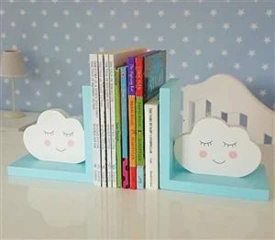 Blue Cloud Bookends