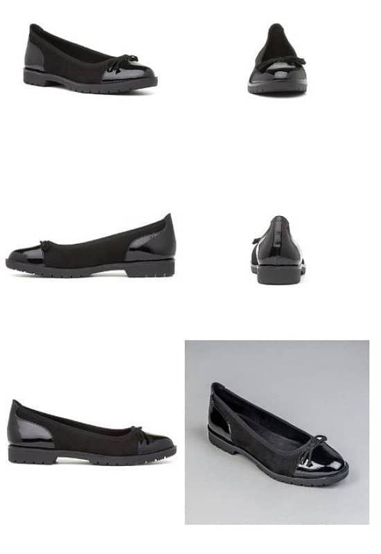 SAVE 33% - Womens Black Slip On Ballerina!