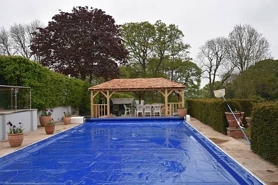 6.0 x 3.0 Green English Oak Framed Gazebo 7 x 150 x 150 posts