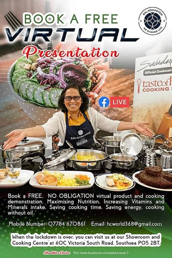 Virtual Healthy Cooking Presentation