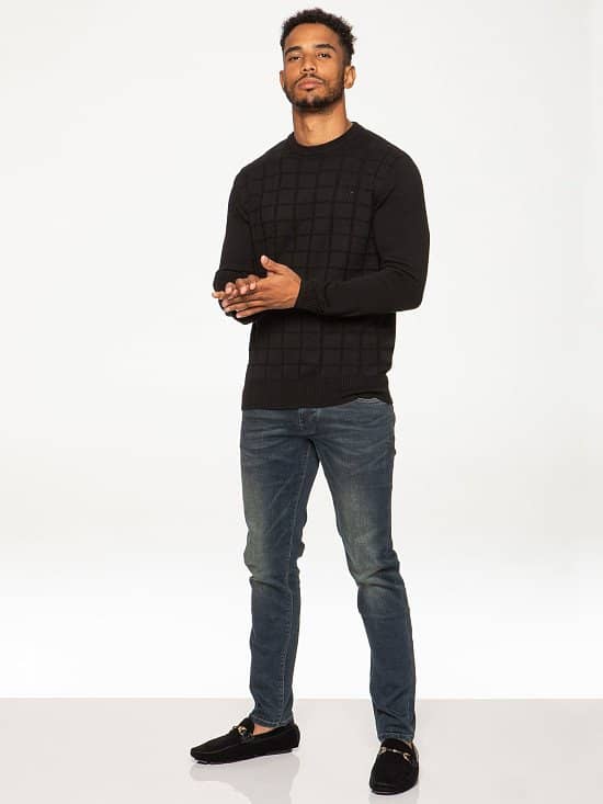 Mens Designer Stern Knit Sweatshirt - £16.99!