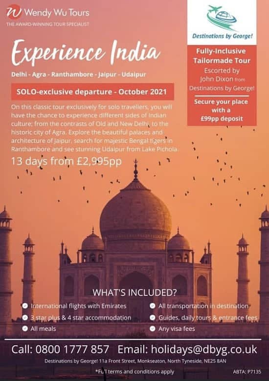 India Tour for SOLO Passengers