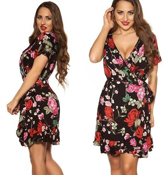 Misty Floral Dress - Black £10