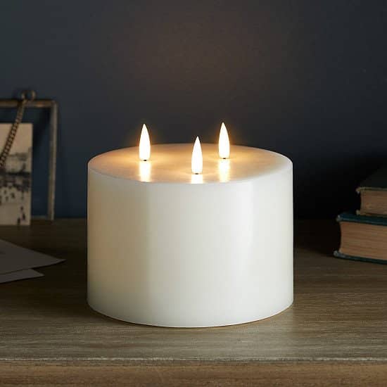 TruGlow Range - TruGlow® Ivory LED 3 Wick Candle: £29.99!