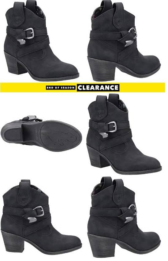 SAVE £35.00 - Rocket Dog Womens Satire Ankle Boot in Black!