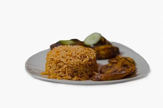 Jollof rice and chicken