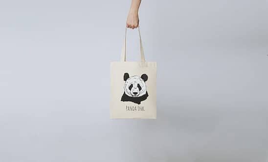 Panda Ink. Tote bag