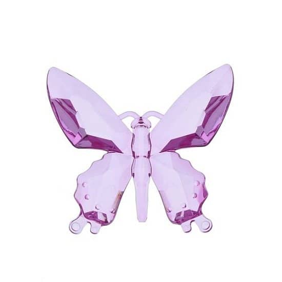 Large Acrylic Butterfly Fuchsia Ornament