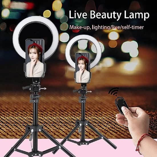 20CM LED DIMMABLE RING LIGHTING KIT YOUTUBE LIVE STREAMING