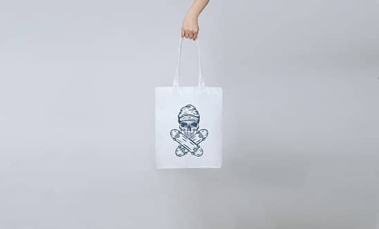 Skate Skull Tote Bag | £11