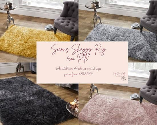 SIENNA SHAGGY RUG - 5CM PILE