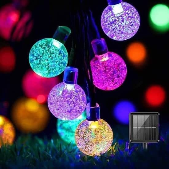 50 LED Solar Powered Garden Party- Multicoloured