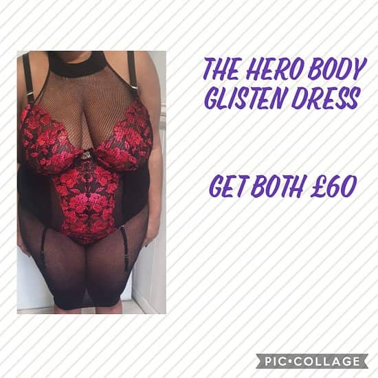 The hero body and glisten dress