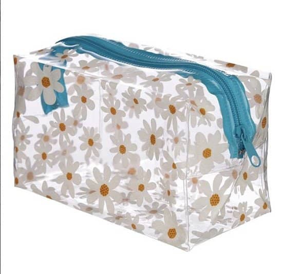 Handy Clear PVC Wash Bag - Oopsie Daisy