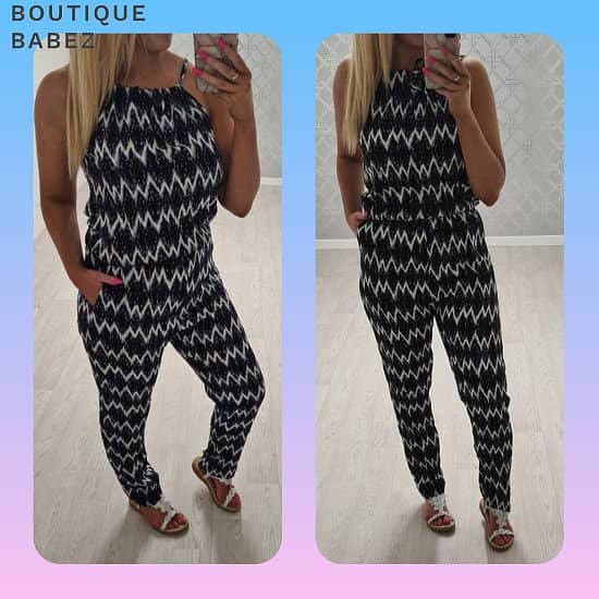 Zigzag Jumpsuit - 2 colours £21.99