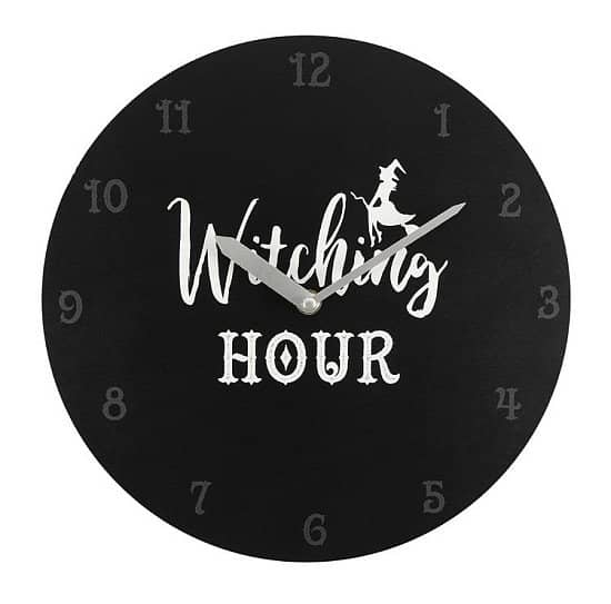 Black Witching Hour Clock
