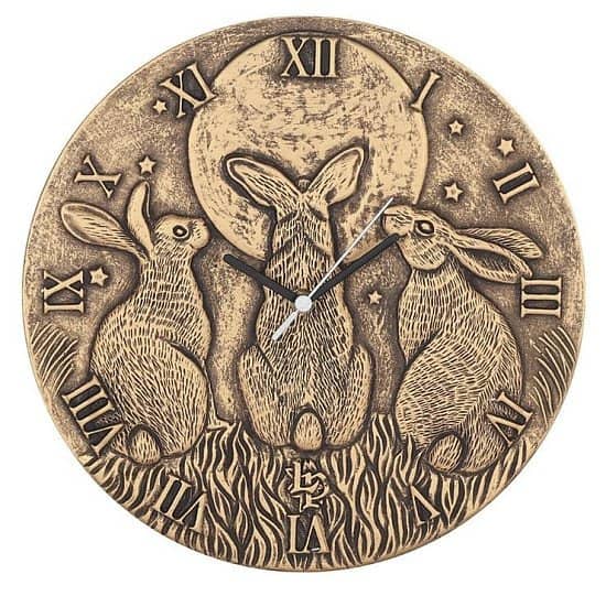 Terracotta Moon Shadows Clock