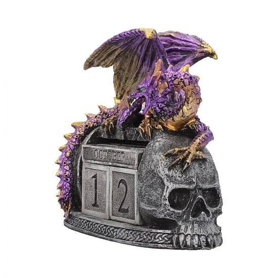 NIGHTWYND PURPLE DRAGON CALENDAR 17CM