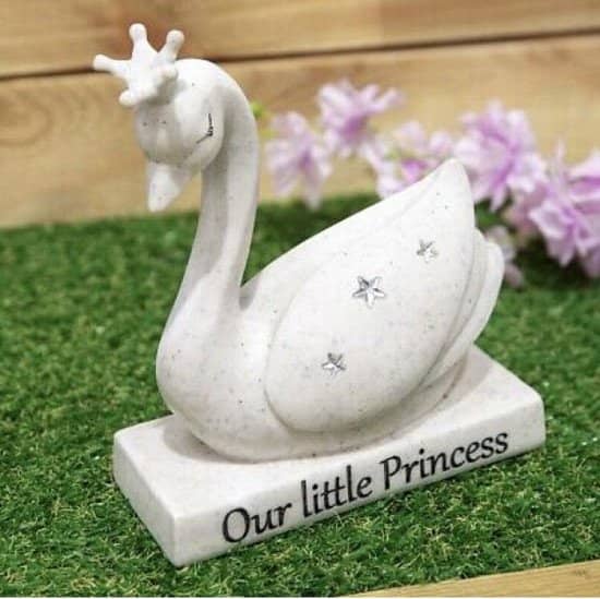 Our Little Princess Swan Graveside Swan