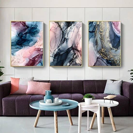 Multicolour Cloud Canvas Wall Art - Various Sizes