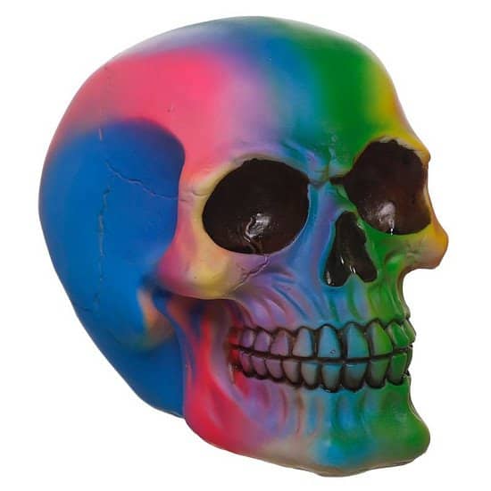 RAINBOW SKULL ORNAMENT