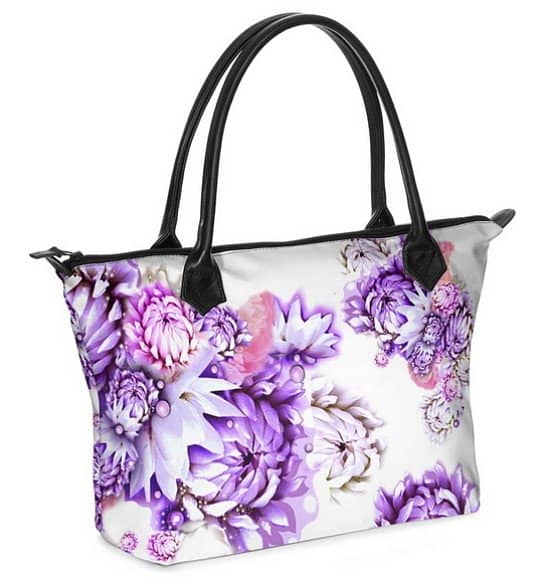 NEW! Unique Zip Top Handbag