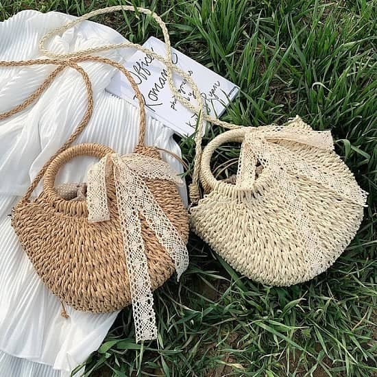 Hand Woven Straw Bag