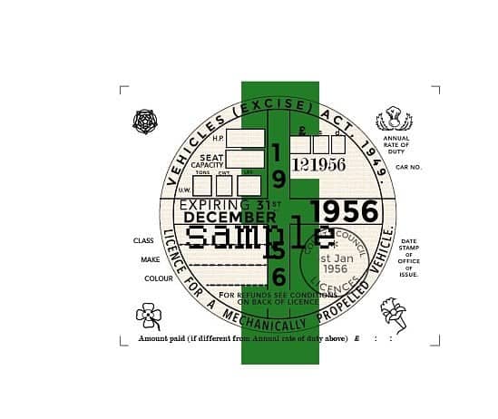 Replica Tax Disc ANY YEAR AND MONTH FROM 1924 TO 2012