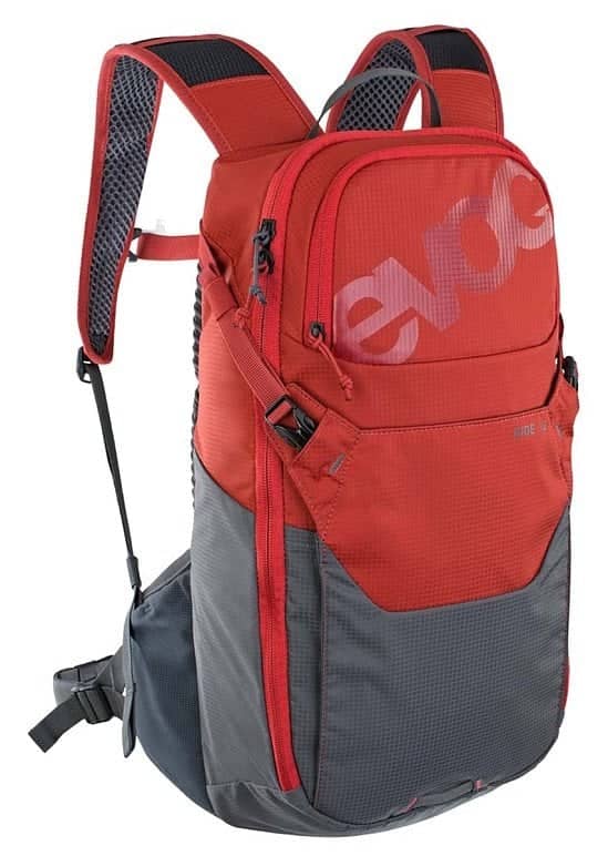 GET 10% OFF - Evoc Ride Performance Hydration Backpack 12L Chili Red/Carbon Grey!