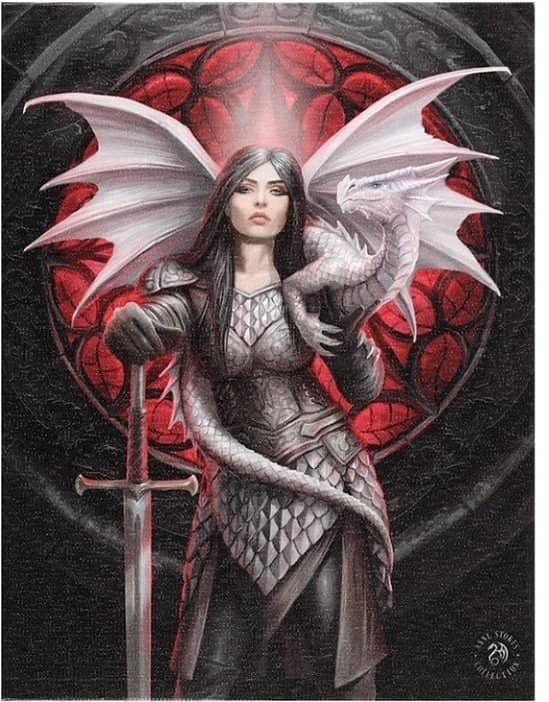 19X25CM VALOUR CANVAS PLAQUE BY ANNE STOKES