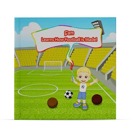 personalised childrens book - Learns How Football Is Made