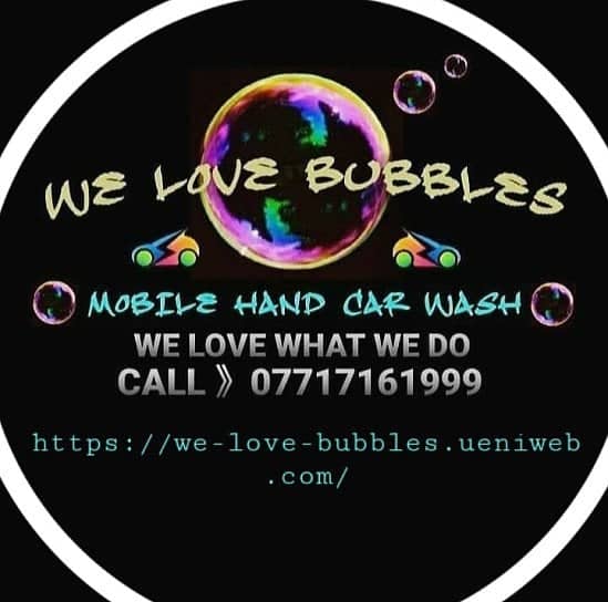 WE LOVE BUBBLES MOBILE CAR WASH SERVICE. WE LOVE WHAT WE DO