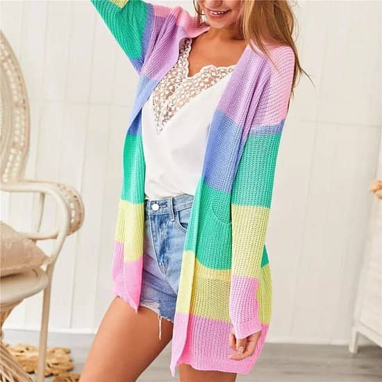 Candy Striped Cardigan