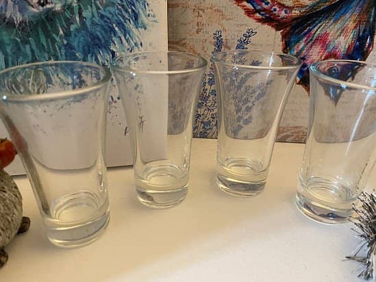 PICK A DESIGN - Design Shot glasses Hand Etched 6 glasses