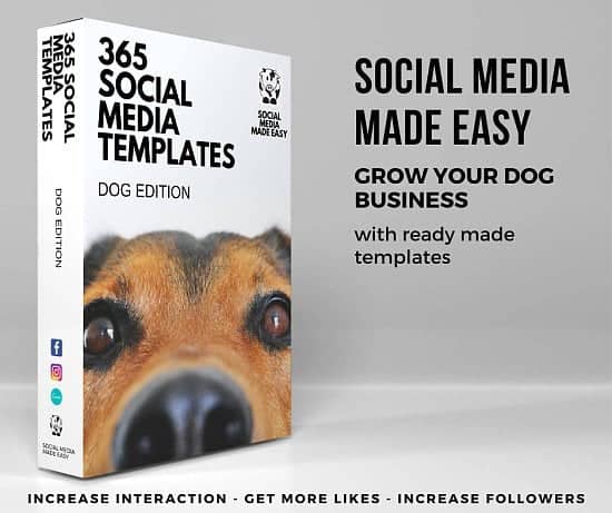 365 Ready Made Social Media Templates for Dog Businesses