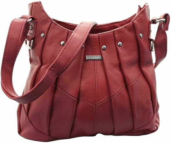 On Trend Ladies Leather Handbag Bag Latest Style - Black, Brown, Tan or Red