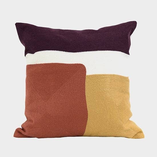 Multicolour Embroidered Cushion Cover - 45 x 45 cm