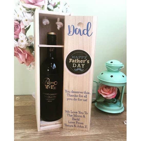 PRINTED FATHERS DAY WINE BOX