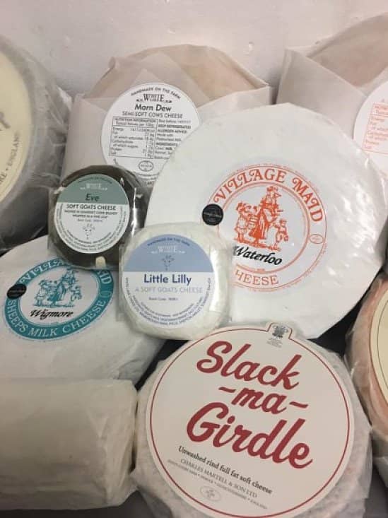 All of these cheeses were collected by ourselves on Tuesday and are now in the counter.