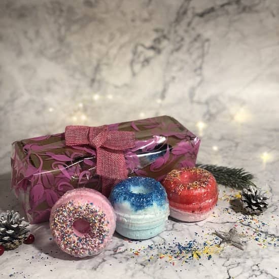 Set Of 3 Donut Bathbombs Gift Pack