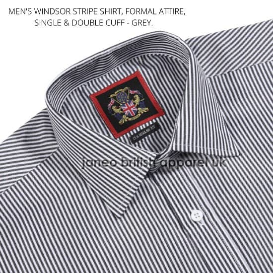 Men’s Shirts, Formal Attire. The Windsor Striped, Long Sleeve