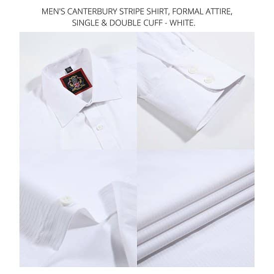 Men’s Shirts, Formal Attire. The Canterbury Striped, Long Sleeve