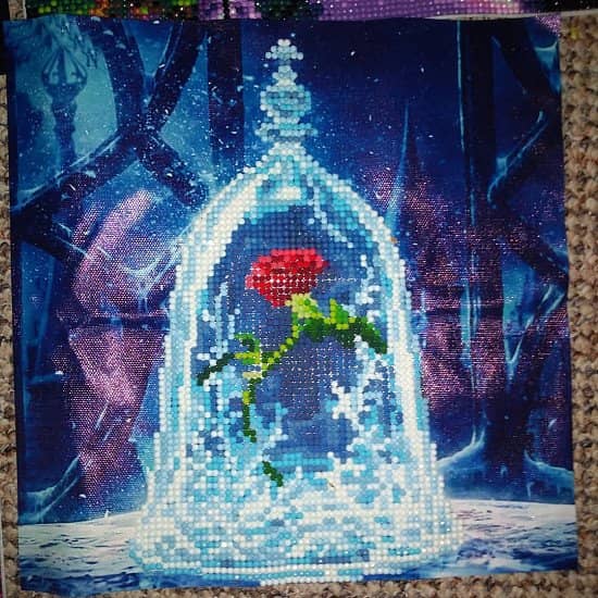 5D diamond art. Beauty and the beast Rose